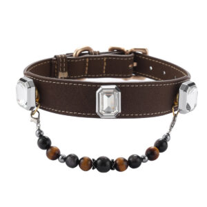 GZ5A8477 Transparent Gemstone Pet Collar