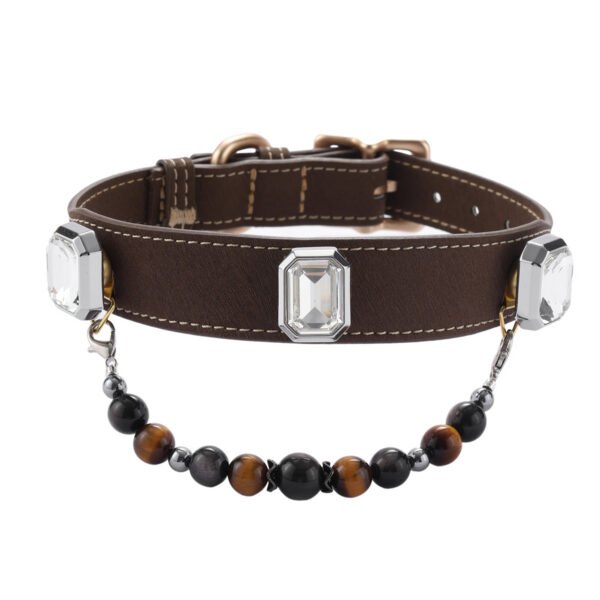 Transparent Gemstone Pet Collar