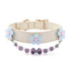 Blue Floral Pet Collar