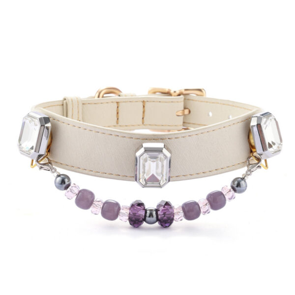 Transparent Gemstone Pet Collar