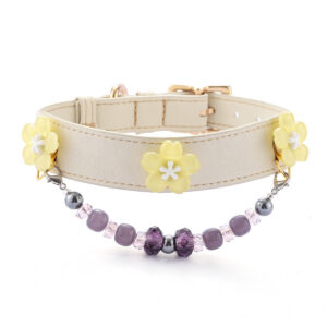 Yellow flower pet collar Yellow flower pet collar