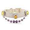 Yellow Gemstone Pet Collar
