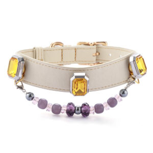 Yellow Gemstone Pet Collar Yellow Gemstone Pet Collar