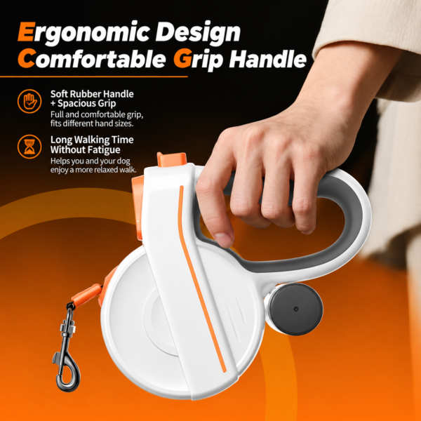 主图2 Retractable leash with LED light